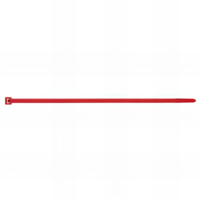 100 Colliers de serrage nylon rouge - L. 100 x l. 2,5 mm