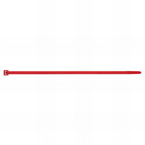 100 Colliers de serrage nylon rouge - L. 100 x l. 2,5 mm