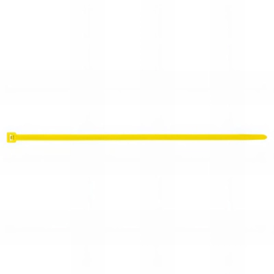 100 Colliers de serrage nylon jaune - L. 200 x l. 4,8 mm