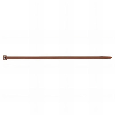 100 Colliers de serrage nylon marron - L. 290 x l. 4,8 mm