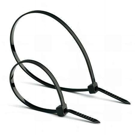 100 Colliers de serrage nylon noir - L. 250 x l. 3,6 mm
