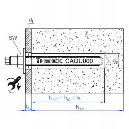 10 capsules chimiques 10 x 90 mm D. 12 mm résine epoxyacrylate, quartz et catalyseur, homologuée ate option 8