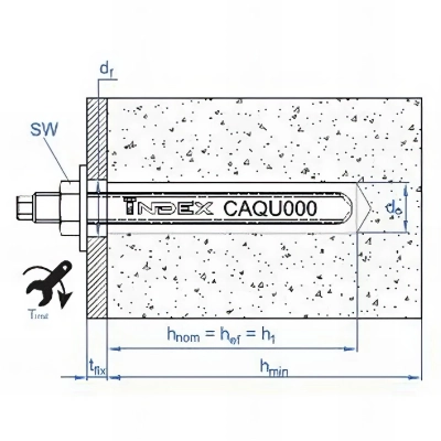 10 capsules chimiques 12 x 110 mm D. 14 mm résine epoxyacrylate, quartz et catalyseur, homologuée ate option 8 2