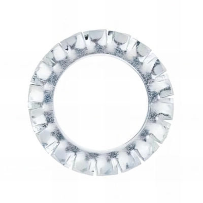250 rondelles brut éventail M10 à denture extérieure, zingué