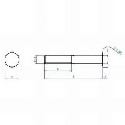 50 vis métriques M12 x 90 mm à tête hexagonale 8.8, zingué 2