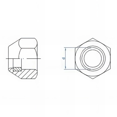 500 écrous autobloquants M4, Inox A2 2