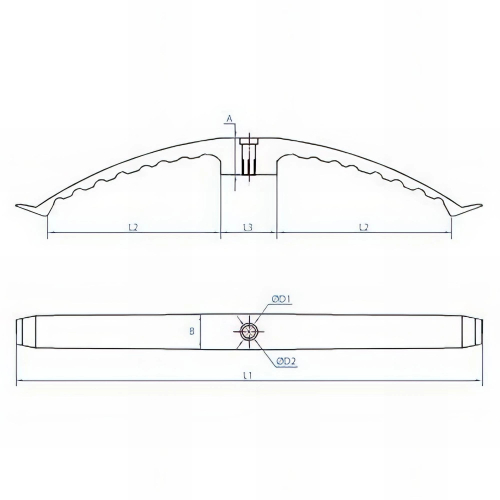 50 pinces double serre-câbles, nylon - 80 (x2) mm