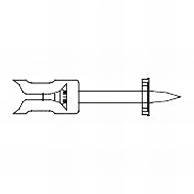 100 clous 3,8 x 32 mm pour cloueur à poudre et pour la pose de faux plafonds pour pistolet FP12, zingué 2