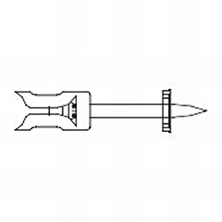 100 clous 3,8 x 32 mm pour cloueur à poudre et pour la pose de faux plafonds pour pistolet FP12, zingué