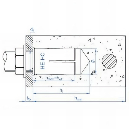 50 chevilles femelles M10 x 25 mm avec cône intérieur, pour charges lourdes, courtes, zingué