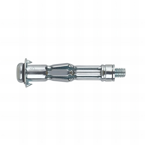 100 chevilles Indemoll M4 x 30 mm (D. 8 mm) avec vis à tête bombée pour matériaux creux