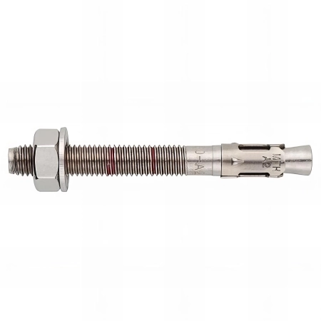 100 goujons d'ancrage mâle M6 x 180 - D. 6 mm charges lourdes, homologué ATE option 7, tige et bague inoxydables A2