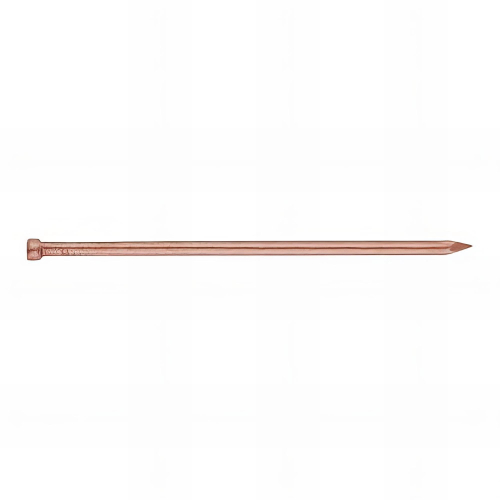 500 clous d'acier tête conique cuivrée - 1,5 x 25 mm