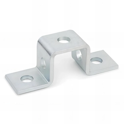 15 accessoires pour profilés indextrut, pattes de fixation, zingué - 41 / 21 x 40 mm