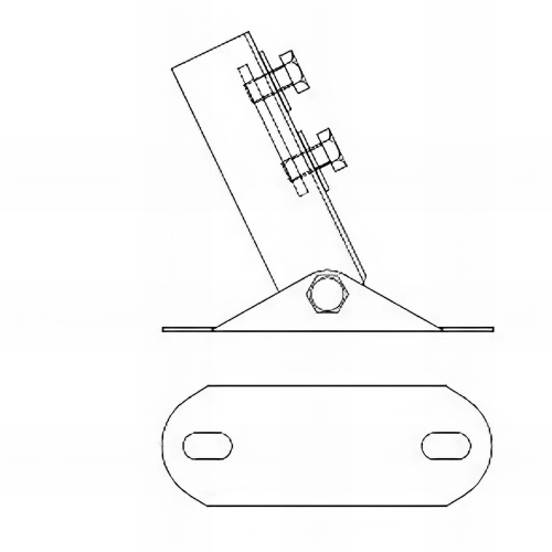 12 supports pour charges lourdes réglable indextrut, zingué - M8 (41 / 21 - 41 / 41) mm