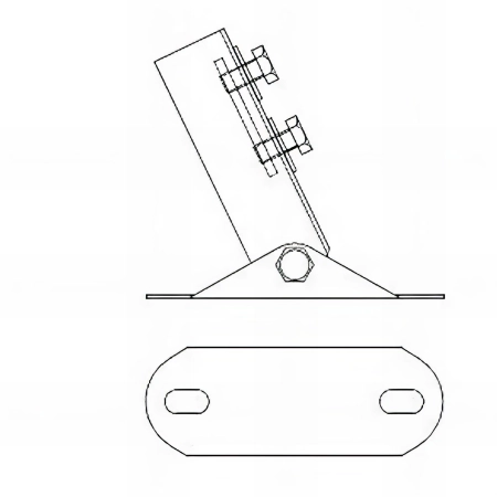 12 supports pour charges lourdes réglable indextrut, zingué - M8 (41 / 21 - 41 / 41) mm