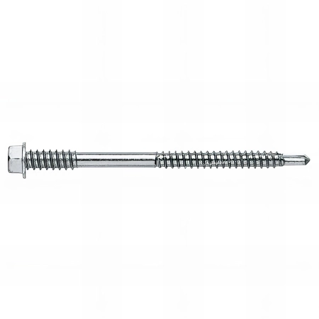 200 vis autoperceuse 5,5 / 6,3 x 150 mm, tête hexagonale avec rondelle estampée, pour panneaux sandwich pointe, zingué