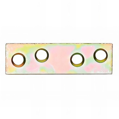 100 platines bicromatées, de liaison, trous biseautés sur les 2 faces 120 x 20 mm - PTOB12020 - Index