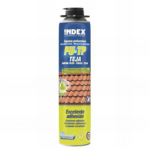 12 mousses de polyuréthane pour la fixation de tuiles, application avec pistolet - 750 ml