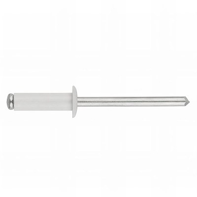 500 rivets aluminium tête bombée, laquée blanc RAL 9003 D. 3,2 x 12 mm - RENO3212BL - Index