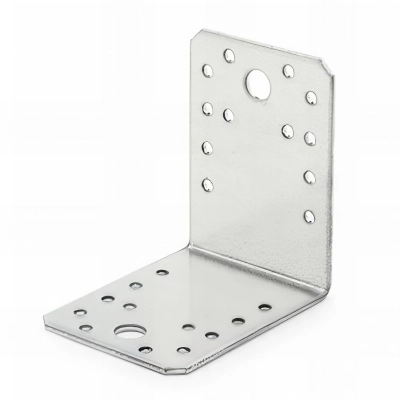50 équerres galvanisées à chaud d'assemblage, perforée, trous tailles différentes 70 x 70 x 55 mm - SCED070705 - Index