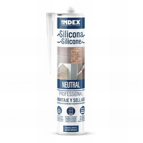 12 silicones neutre professionnel aux propriétés fongicides - 280 ml - blanc