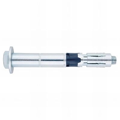 50 chevilles de sécurité M6 x 70 - D. 10 mm pour charges lourdes sur béton, homologuée ATE option 1, hexagonale, zingué