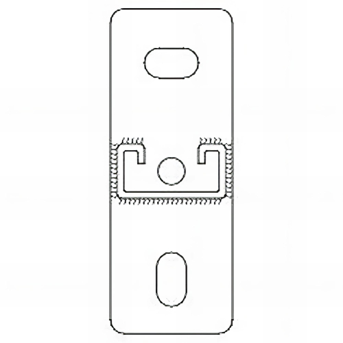 2 supports pour charges lourdes, support perforé indextrut, zingué - 41 x 41 x 2,5 x 1000 mm