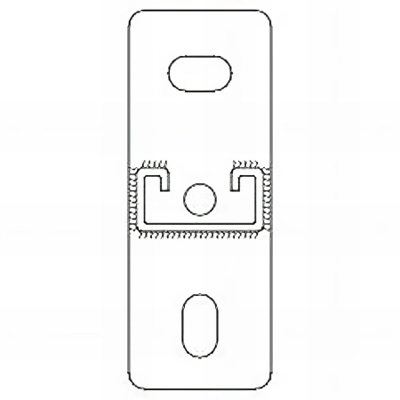 2 supports pour charges lourdes, support perforé indextrut, zingué - 41 x 41 x 2,5 x 1000 mm