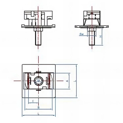 50 accessoires pour profilés indextrut, butée - vis guide à fixation rapide, zingué - M10 x 60 mm 2