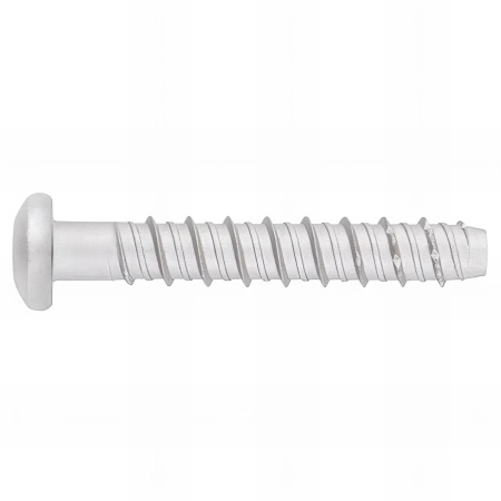 100 vis à béton D. 6 x 60 mm tête bombée homologuées ETE option 1 atlantis C3-H