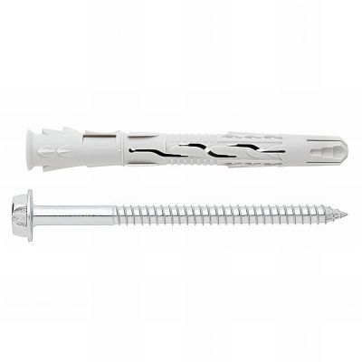 50 chevilles nylon universelle avec vis tête hexagonale ATE Option 7 10 x 180 mm (D. 10 mm) - TNUXE10180 - Index