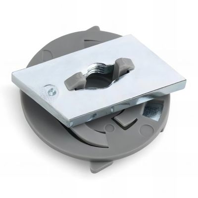 50 accessoires pour profilés M10 type C , écrou guide avec rondelle à fixation rapide, zingué