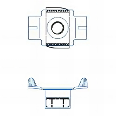 100 accessoires pour profilés indextrut, écrou guide à fixation rapide indextrut, zingué - M10 2