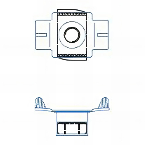 50 accessoires pour profilés indextrut, écrou guide à fixation rapide indextrut, zingué - M12
