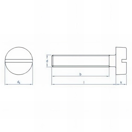 500 vis tête cylindrique M3 x 35 mm rainuré, 4.8, zingué