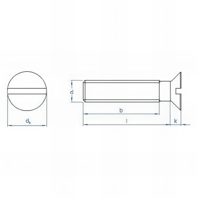 250 vis à tête fraisée M6 x 60 mm rainurée, 4.8, zingué 2