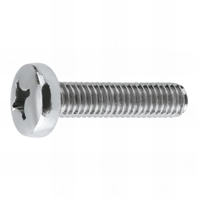 250 vis métriques M6 x 50 mm à tête cylindrique bombée, empreinte ph, 4.8, zingué