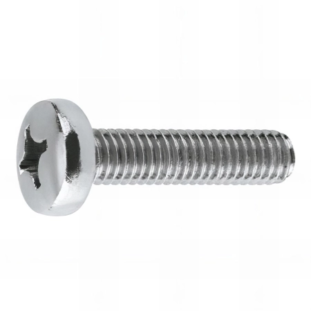 250 vis métriques M6 x 50 mm à tête cylindrique bombée, empreinte ph, 4.8, zingué