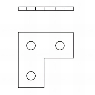 25 plaques d'union équerre indextrut, zinguées - 89 x 89 x 5 mm 2