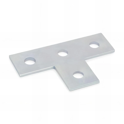 25 plaques d'union équerre indextrut, zinguées - 138 x 89 x 5 mm