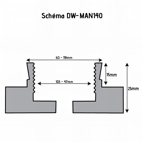 Mandrin 4 mors D. 140 mm - M33
