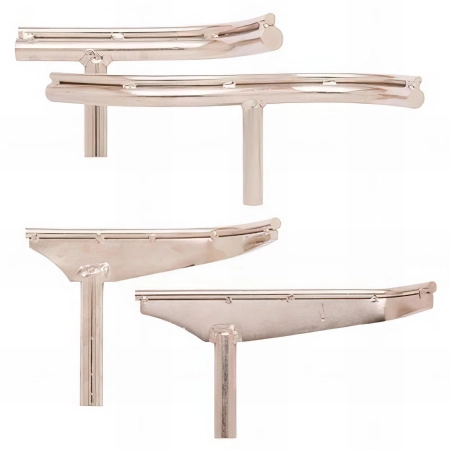 4 Supports d'outils courbes pour tour à bois Q. 25 mm