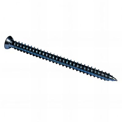 Vis béton d'ancrage tête fraisée T30 7.5 x 182 mm Zinguée - Boite de 100 pcs - Fixtout VBE07518202B