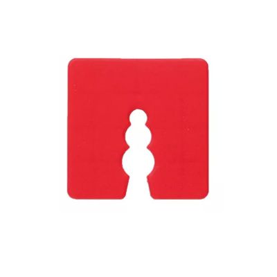 50 cales plastiques rouge - épaisseur 2 mm