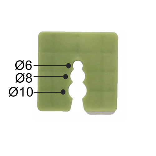 50 cales plastiques vert - épaisseur 3 mm