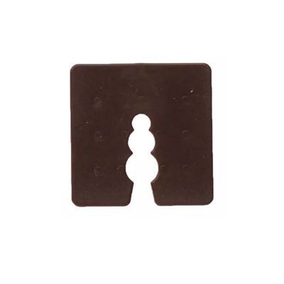 50 cales plastiques brun - épaisseur 4 mm