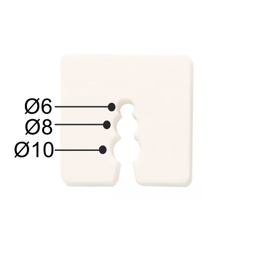 50 cales plastiques blanc - épaisseur 15 mm