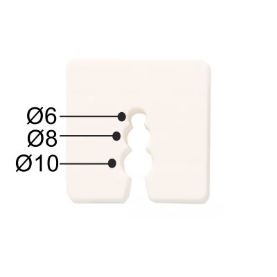 50 cales plastiques blanc - épaisseur 15 mm