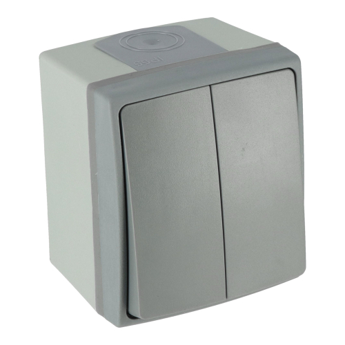 Lot de 10 doubles interrupteurs va et vient - IP55 - 250V